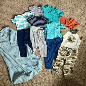 Bundle lot of 3-6 month baby boy clothes